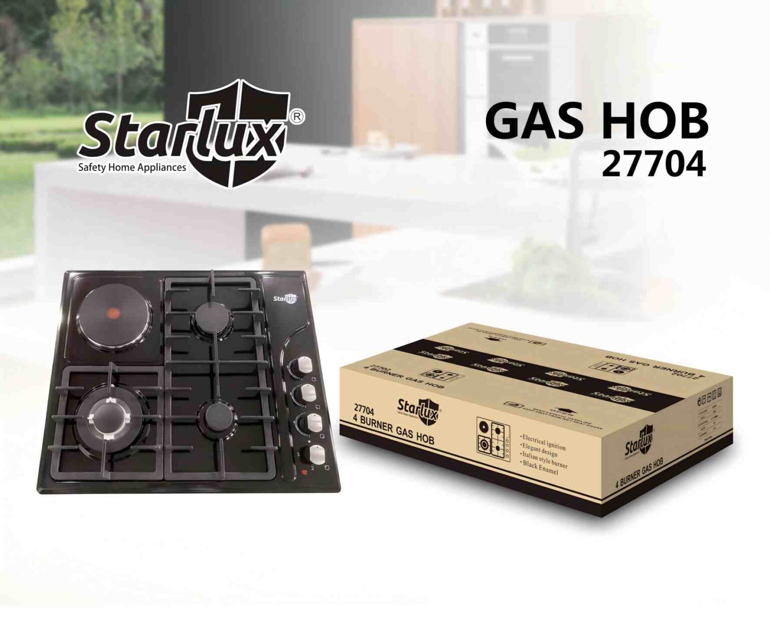4 Burner Gas Stove Top