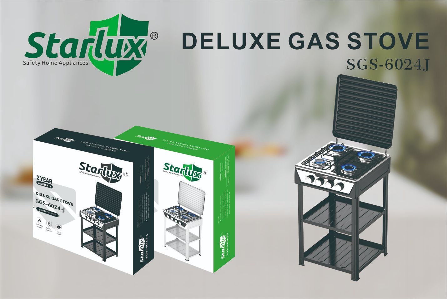 Four Burner Camp Stove