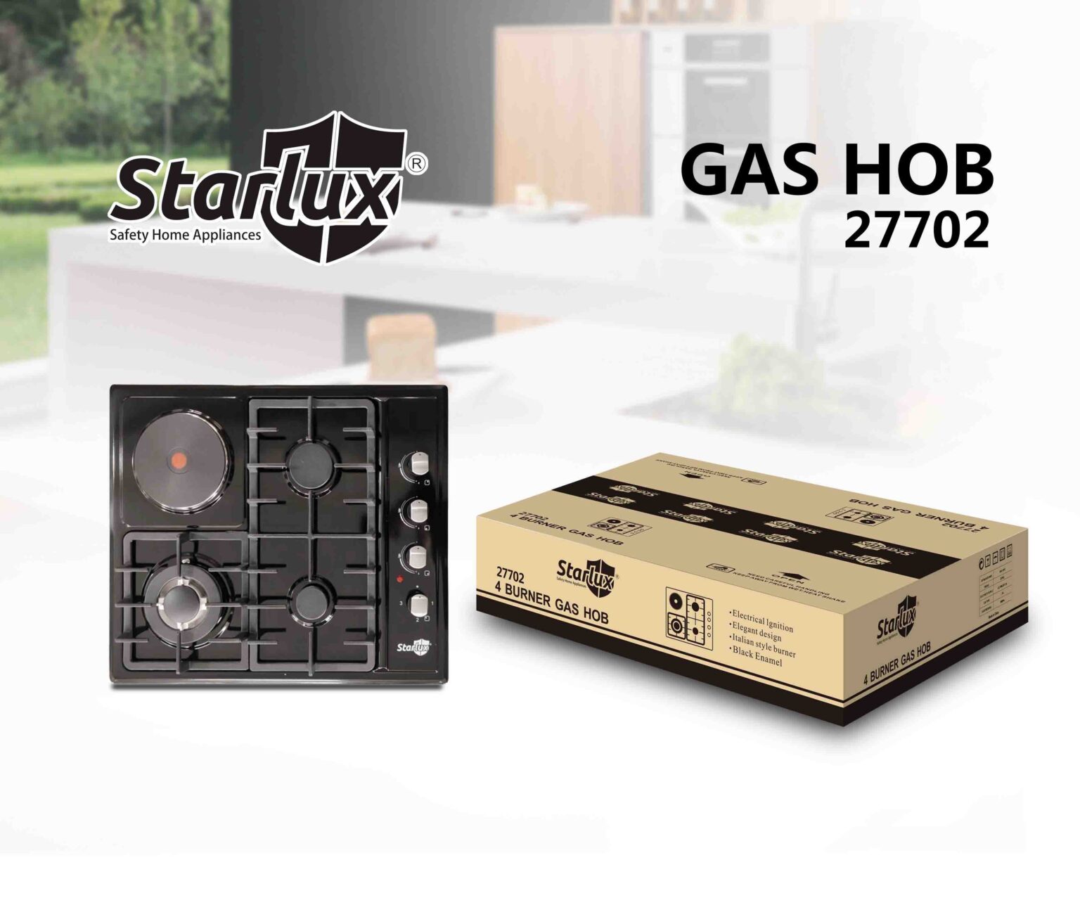 4 Burner Gas Cooktop