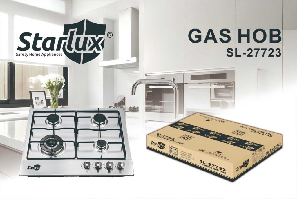 Cocina de gas de 4 quemadores