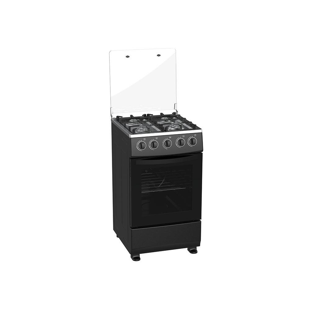 Black Five Burner Range