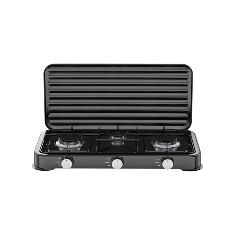 Cocina de tres fuegos 6003C para venta al por mayor y suministro OEM