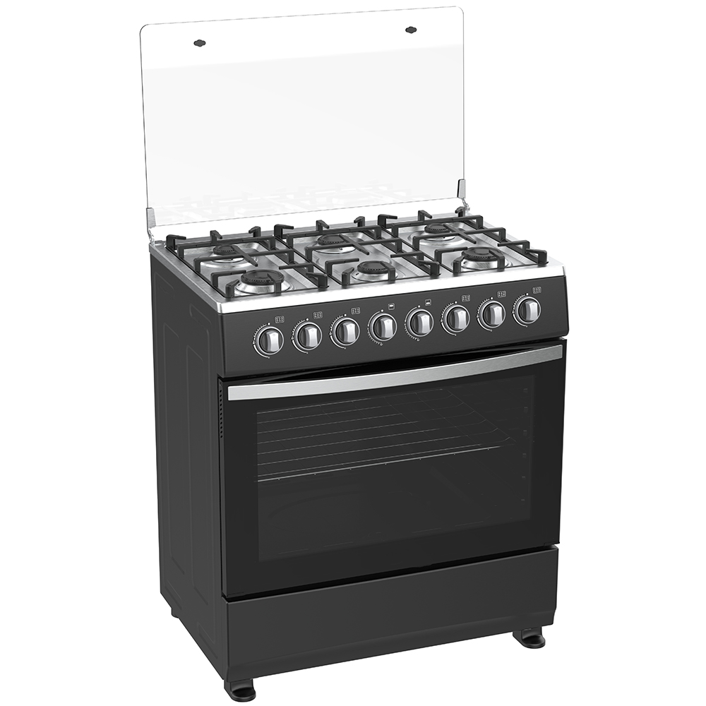 Black Six Burner Range