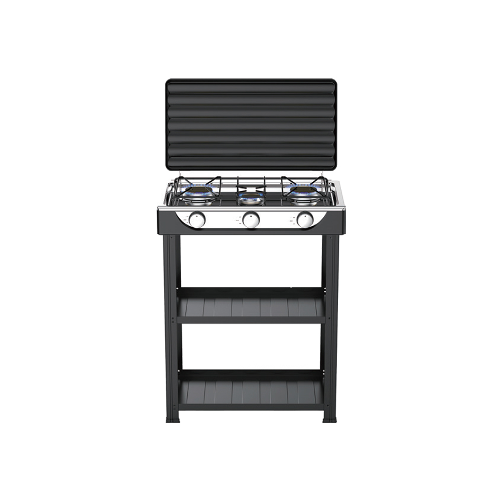 Kitchen Gas Stove 3 Burner With Stand
