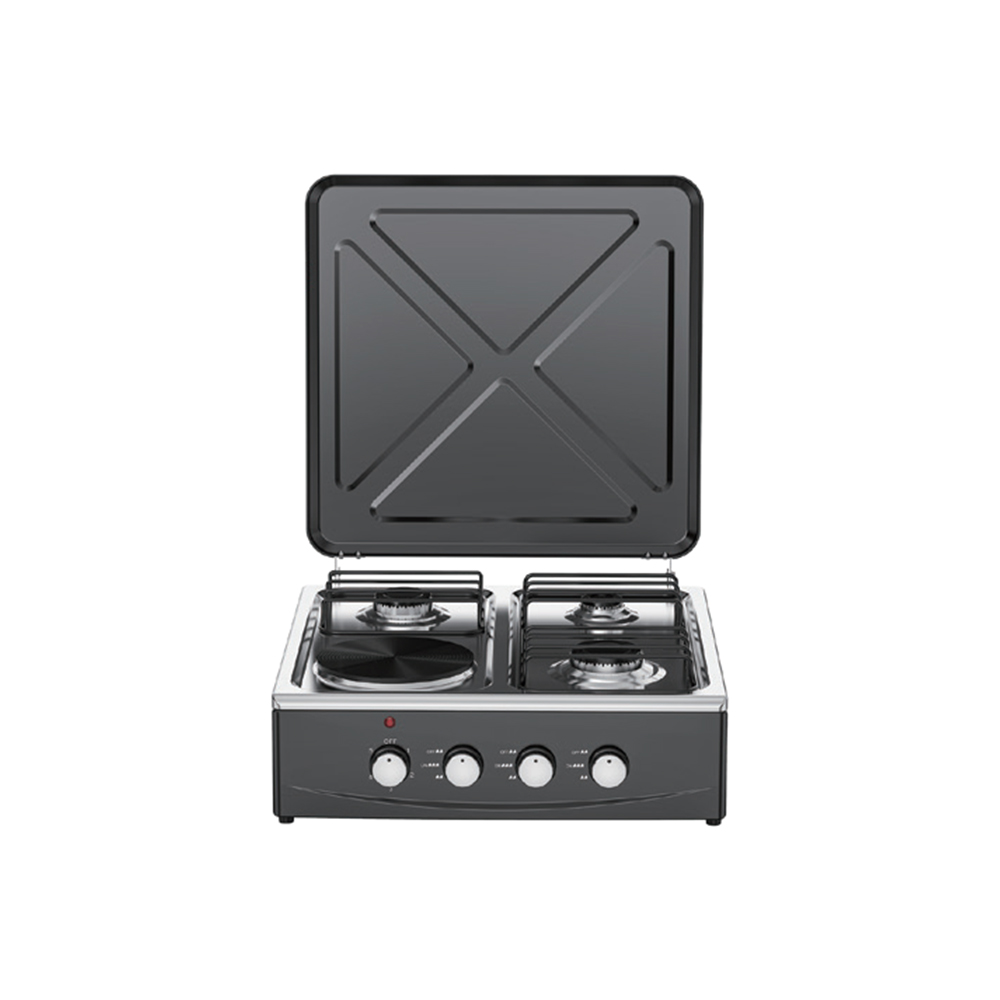Covered 4 Burner Combination Cooker