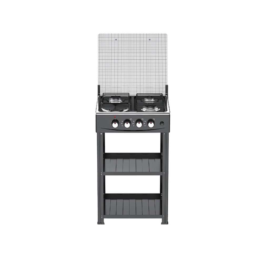 4 Burner Cooker with Stand and Hot Plate