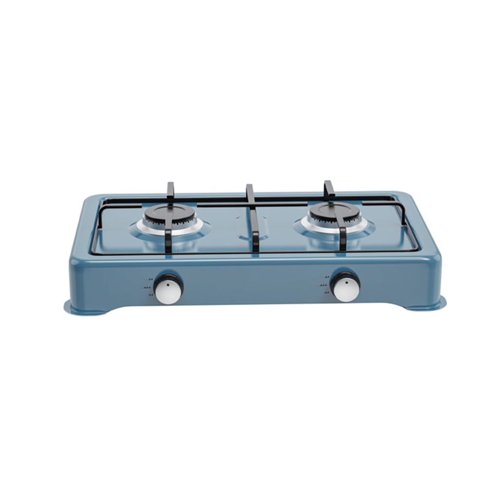 Blue Two Burner Gas Stove